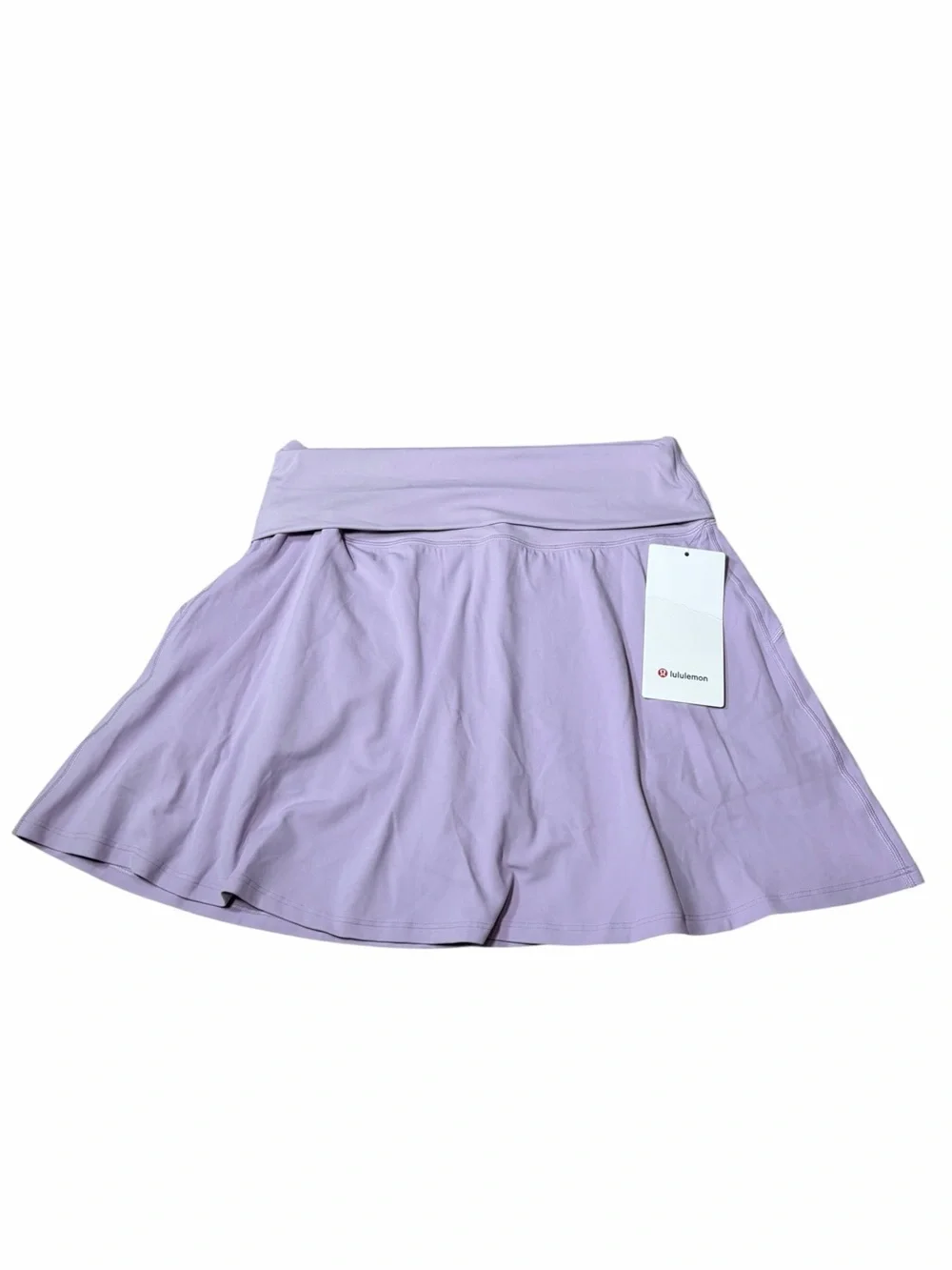 NWT Lululemon Groove Foldover Mid-Rise Mini Skirt (Lilac Play) Size 12